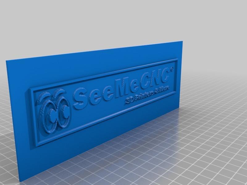 Lithopane for the acrylic part for SeeMeCNC Rostock Max v3
