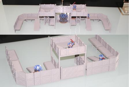 Wargaming compatible Terrain - Modulare Outpost - Add-On for medium Outpost