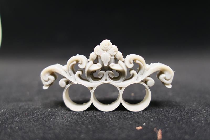 Untitled Three Finger Baroque ring