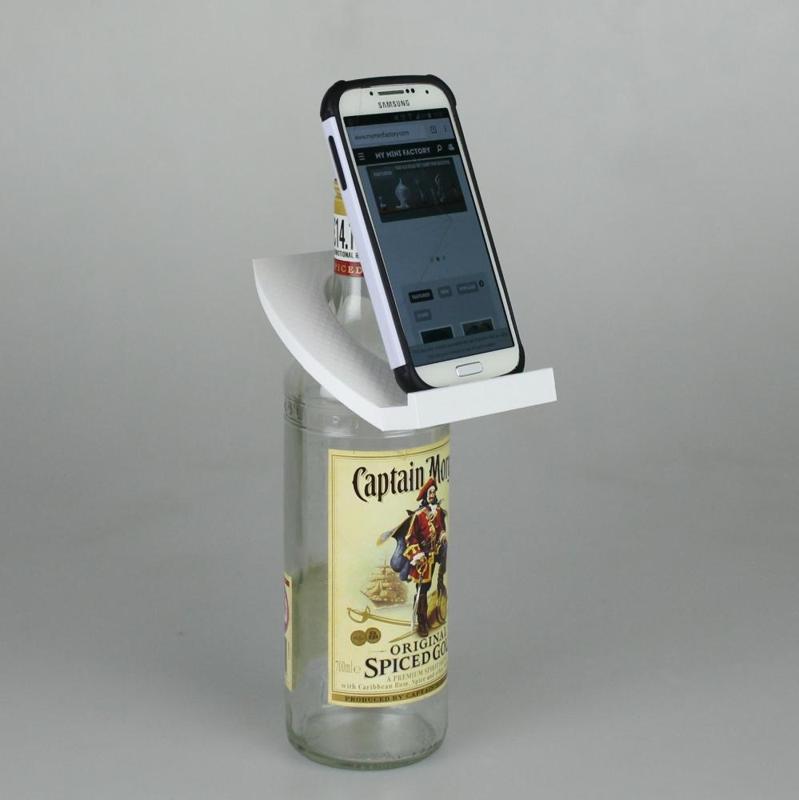 Upcycled Bottles Phone Stand