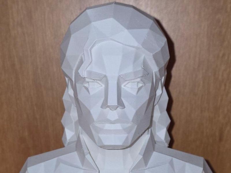 Michael Jackson busto low poly