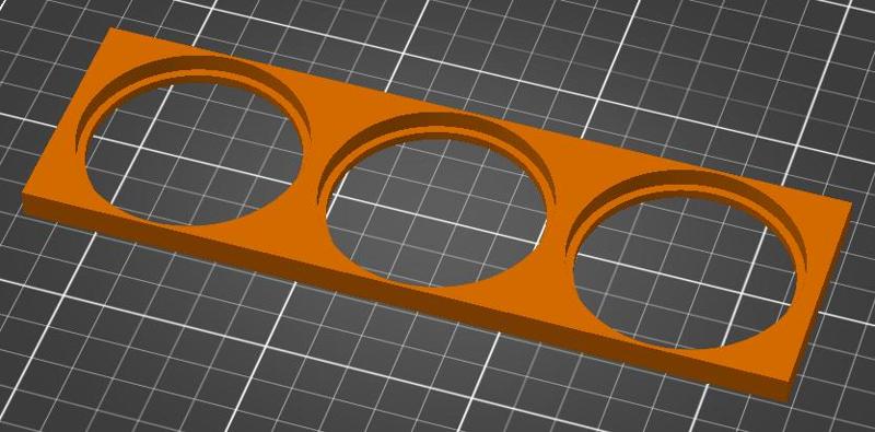 VW Passat B5 / VW GOLF4/MK4 Triple 52mm gauge panel 1DIN