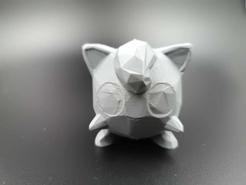 Low Poly Jigglypuff Pokemon fast print