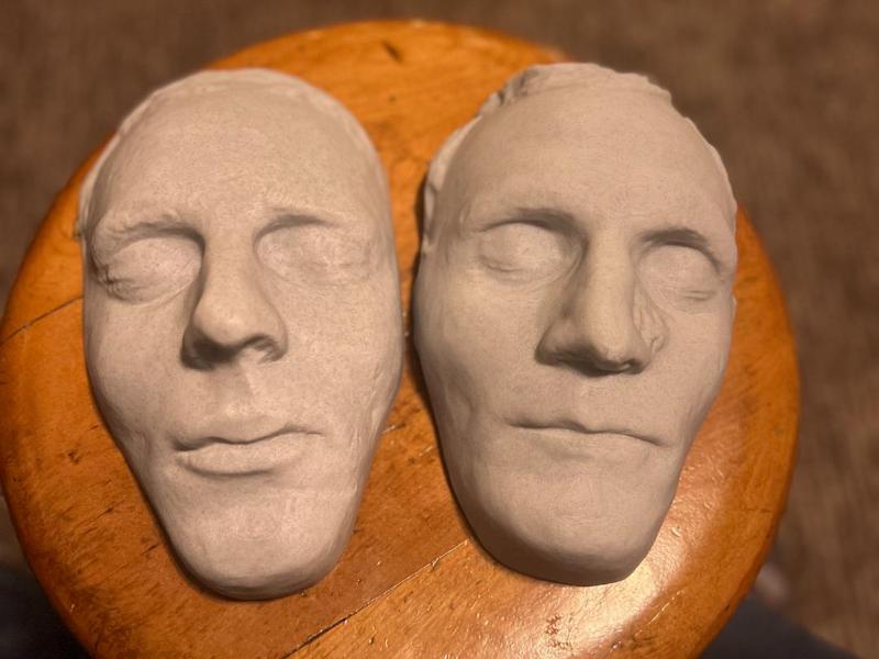 Scale Joseph and Hyrum Smith Death Masks