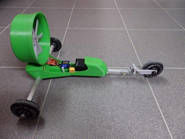 Land yacht propeller / Char a hélice