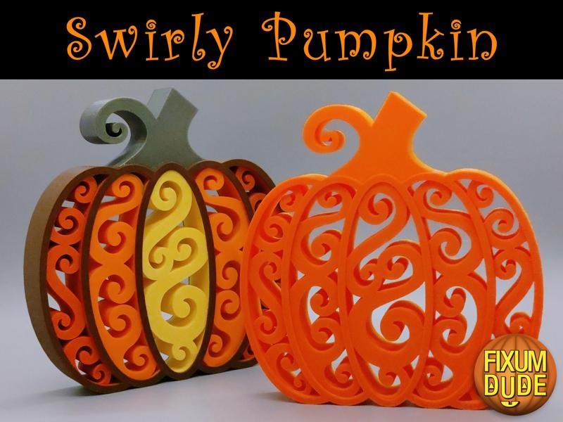 Swirly Pumpkin Decoration
