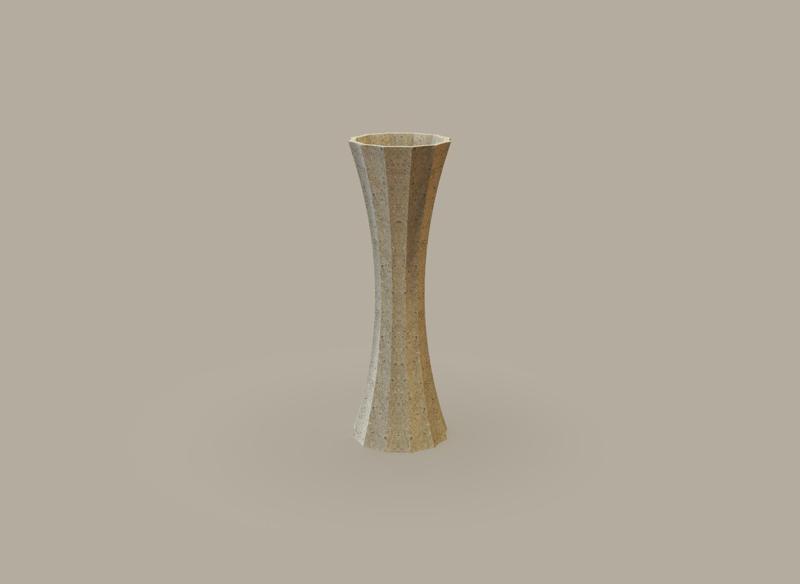 S28. Koharu Vase - Long Geometric Geometric Vase Design - Cylinder 28
