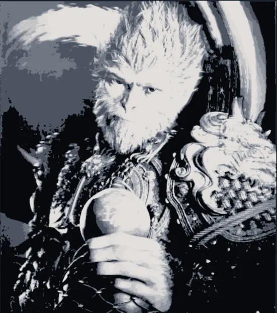 Black Myth Wukong Luckin Coffee Co-branded Flash Card Relief