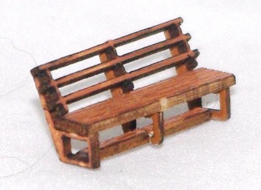 Laser cut - 1/87 (HO) Scale - Bench 1