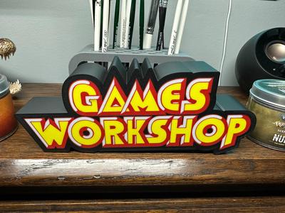 90s games workshop light box