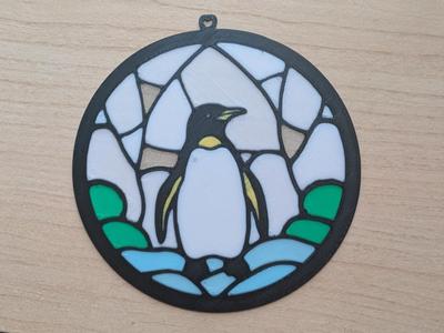 Penguin Sun Catcher/stained glass