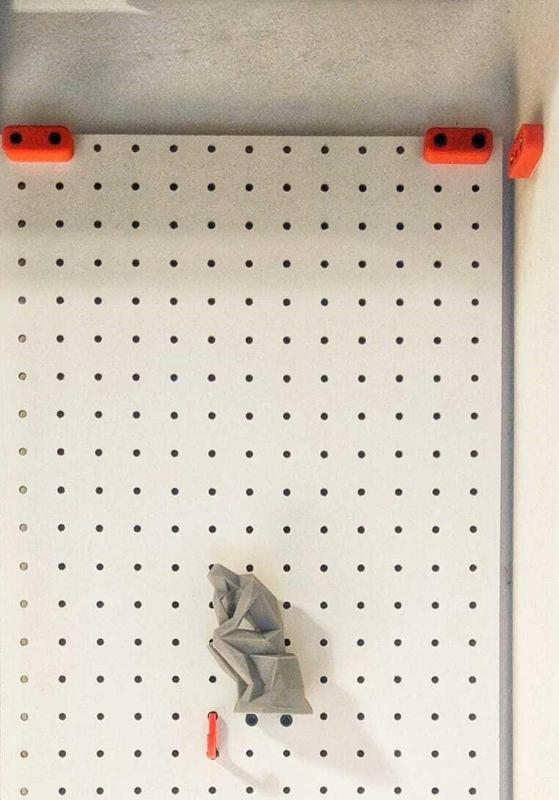 Pegboard wall mount spacer