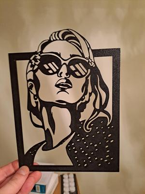 Line art girl 2, women face line art, wall art women, 2d art girl , girl face,