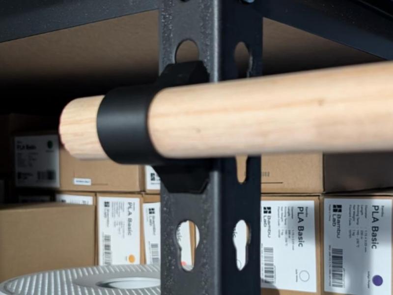 1in Dowel rod holder for Standing shelving unit