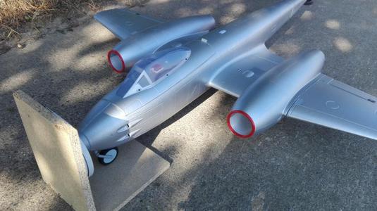 Inlet ring for Dynam Gloster Meteor twin EDF jet