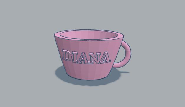 Personalized mug (Diana)