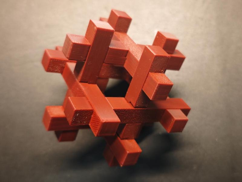 Chinese Intangible Cultural Heritage: Luban Lock #000001 Luban Lock