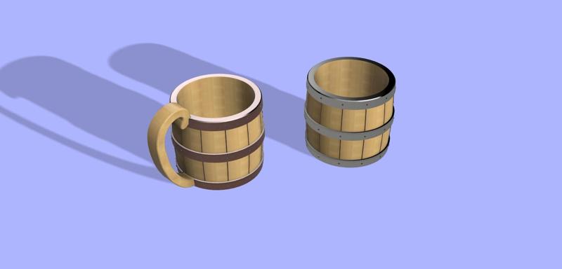 Barrel Mug – Planter and Pencil Holder