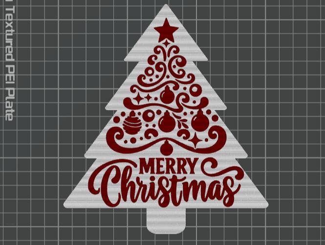 Merry Christmas Tree Decoration