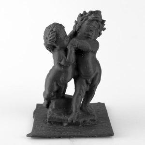 Winged Female Genius Crowning a Putto with a Laurel Wreath at Museum of Art, Los Angeles