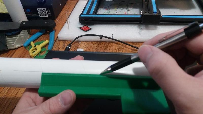 Fin Glue JIG 3/32" model rocket