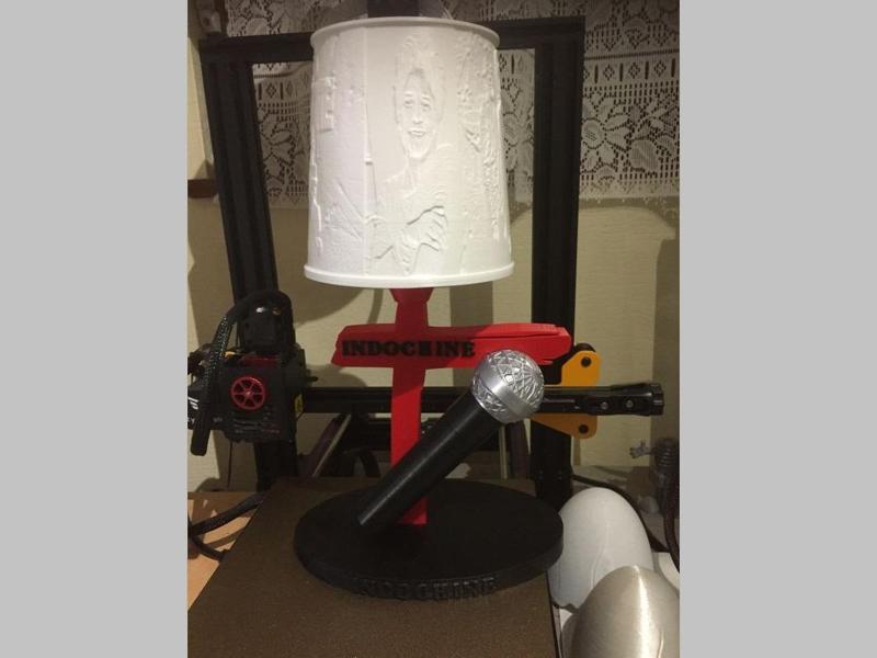 Indochine Lithophane Desk Lamp