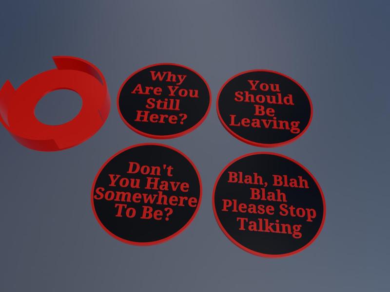 Funny Guest Coasters - 4 set 