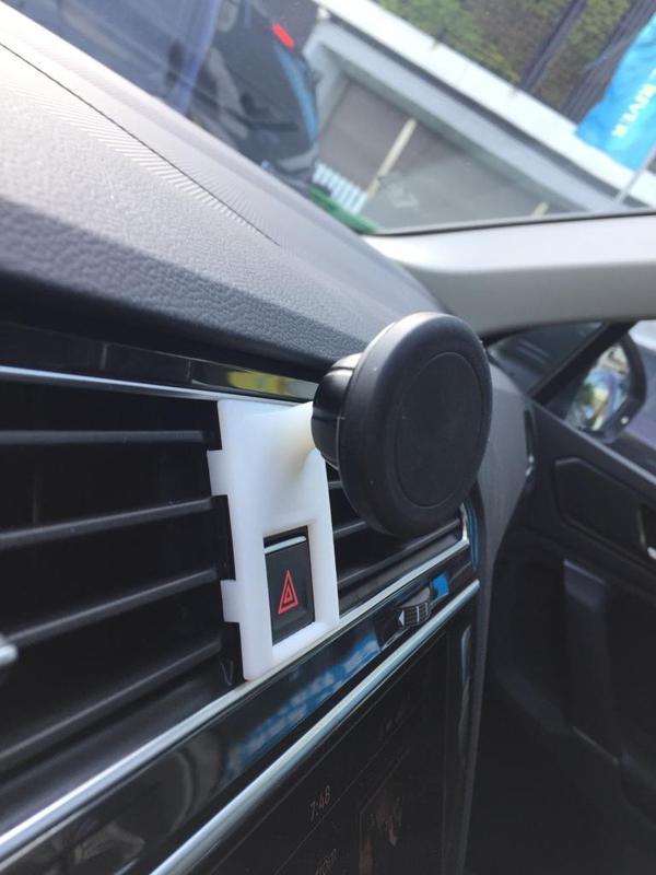 Mobile phone holder ball mount base for VW Volkswagen Tiguan II AD1 LHD