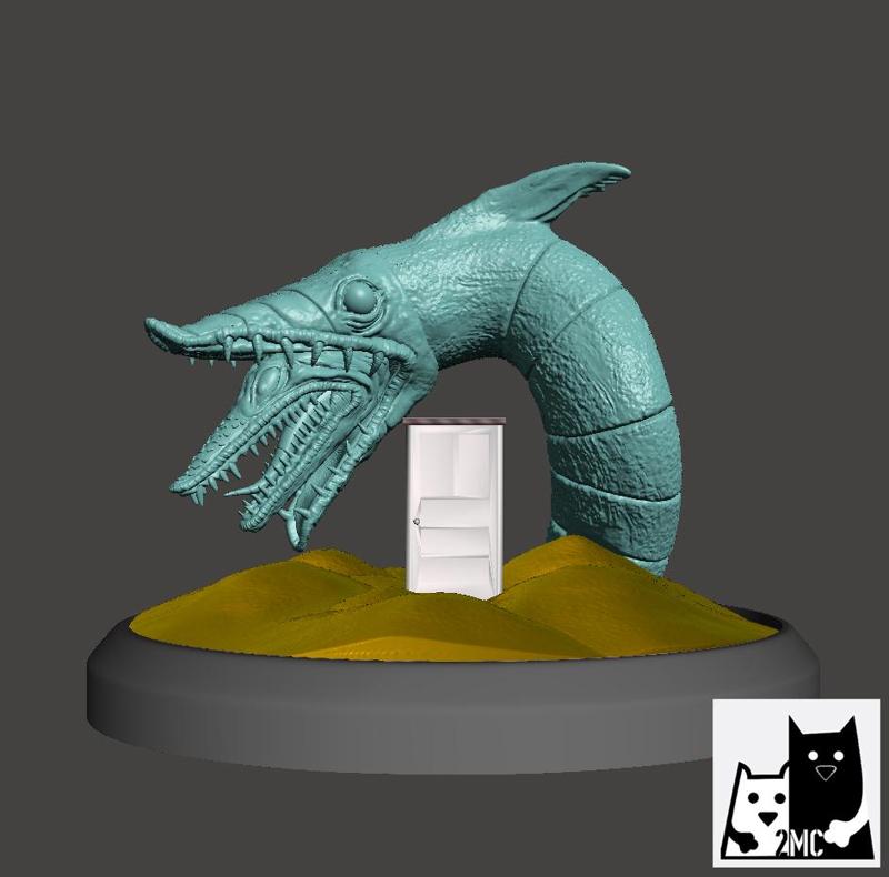 Beetlejuice Sand Snake Sandworm Diorama Sandworm