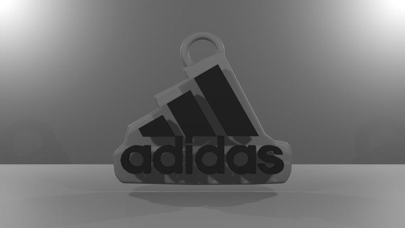 Adidas brand keychain
