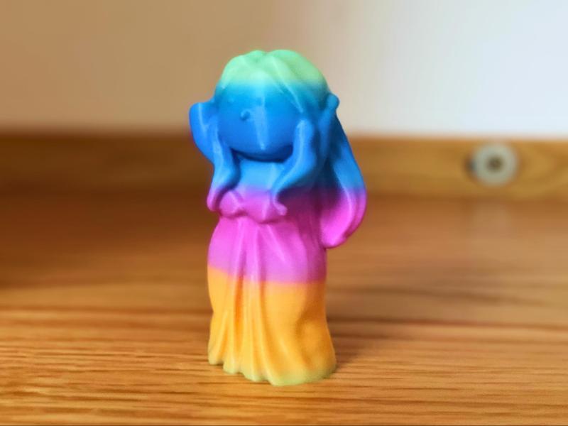 Mona Lisa Series Creative Q Version Model - Hair Tied Up