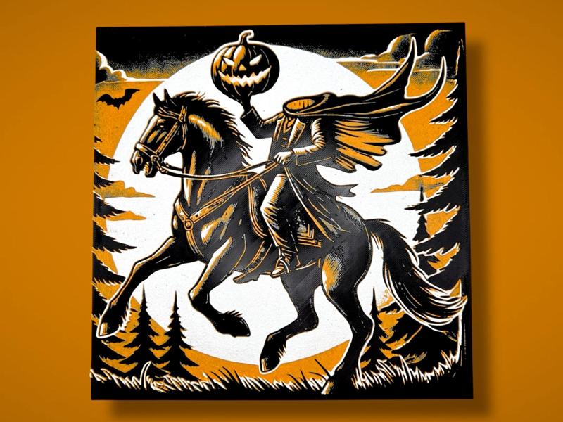 "Ride of the Hollow" - Headless Horseman Hueforge