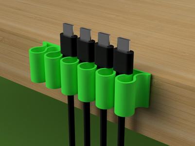 cable desk holder