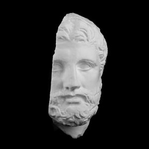 Marble Head of a Bearded Man at The British Museum, London