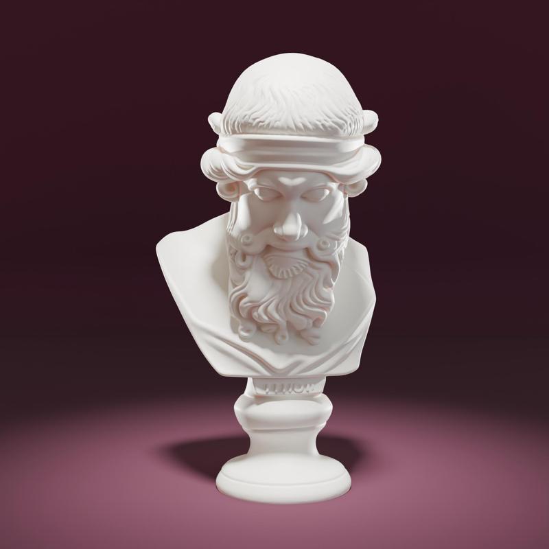 Bust of Plato statue