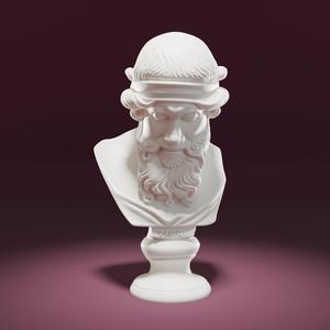 Bust of Plato statue