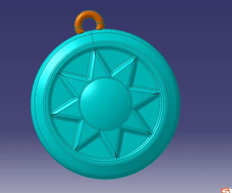 Sun Decorative Badge