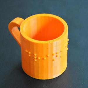"Drink me" Cup with braille