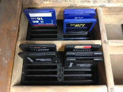SD Card Organizer for Letterpress Type Tray