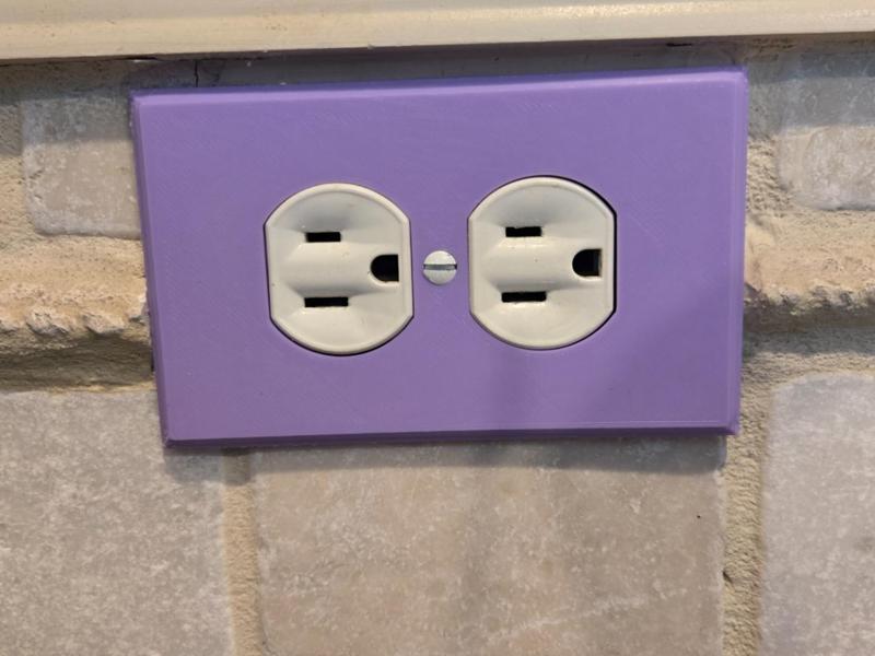 Outlet wall plate 1 to 5 gang