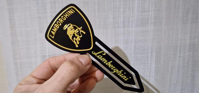 LAMBORGHINI Car bookmark Marcador libros LAMBORGHINI