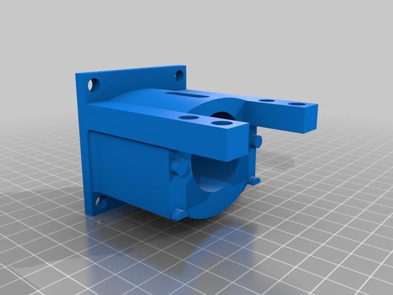 NEMA 23 stepper to BK12 Ball Screw Bearing Block Mount