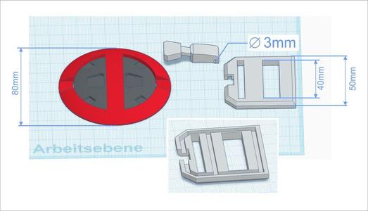 Deadpool belt buckle