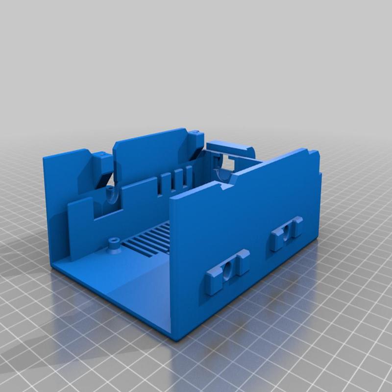Einsy-Cover (Zaribo-style) with standard cable chain adapters for X-axis (10x10)  and E (20x10)