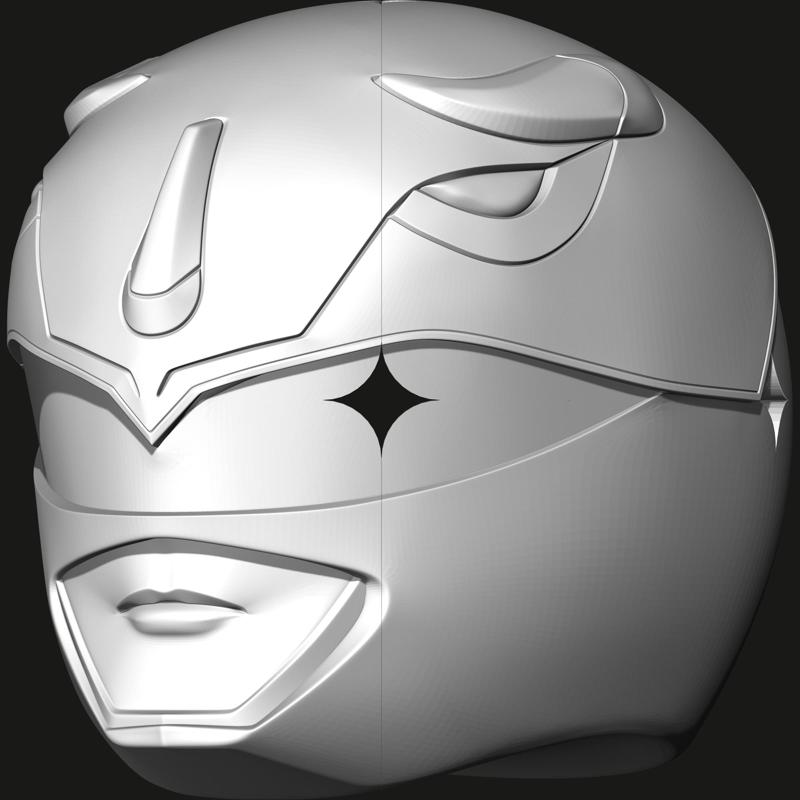 rubik's cube 2x2x2 blue ranger head