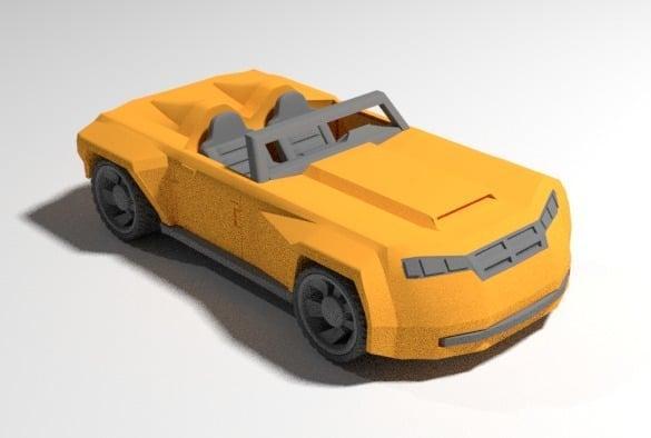 Sports Car (Hammerhead) for 4" action figures