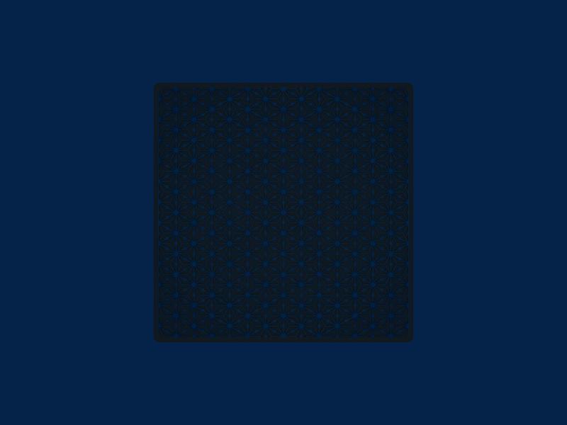 C11. Kaito Coaster - Rectangle 11 - Geometric Tile Pattern