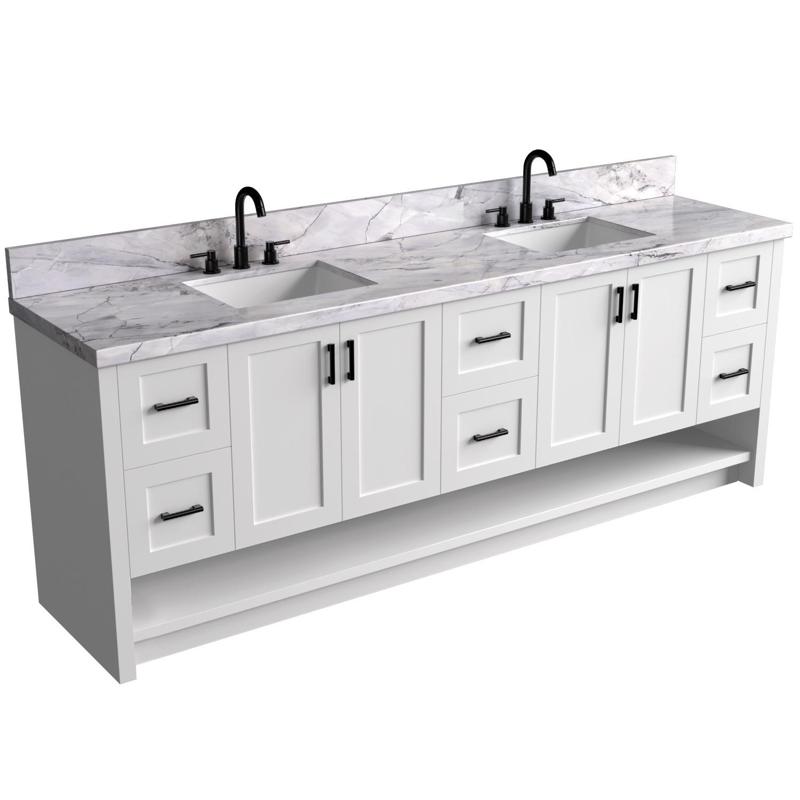 Bathroom Cabinets with washbasins in modern style.Bathroom furniture.Bathroom Sink Cabinets