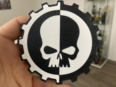 Gear skull coaster