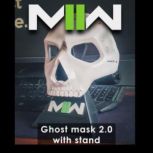 Ghost Mask 2.0 MW2 with stand